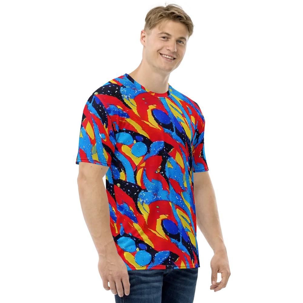 Primary Riot on Men's Crew Neck T-Shirt — Right