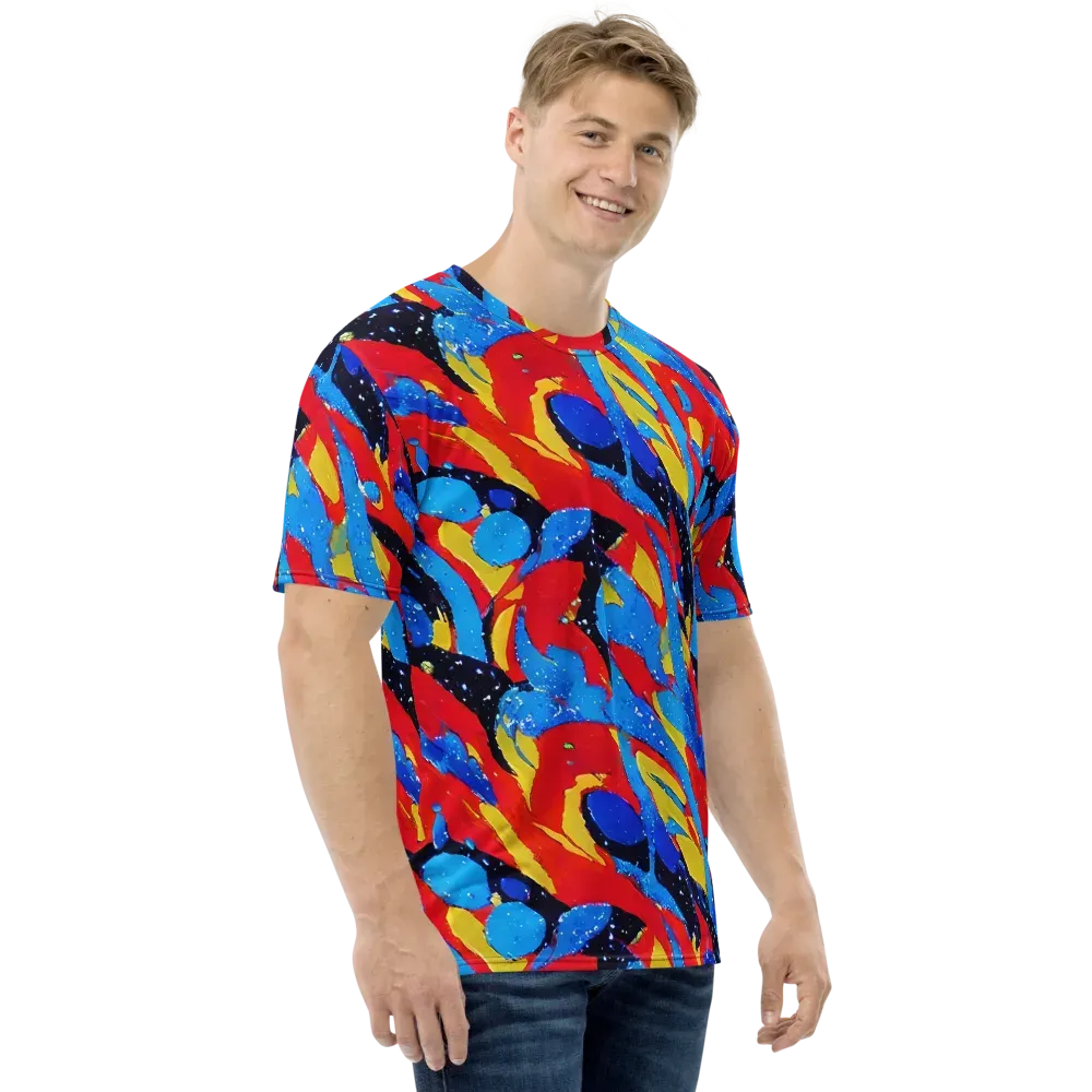 Primary Riot on Men's Crew Neck T-Shirt — Right