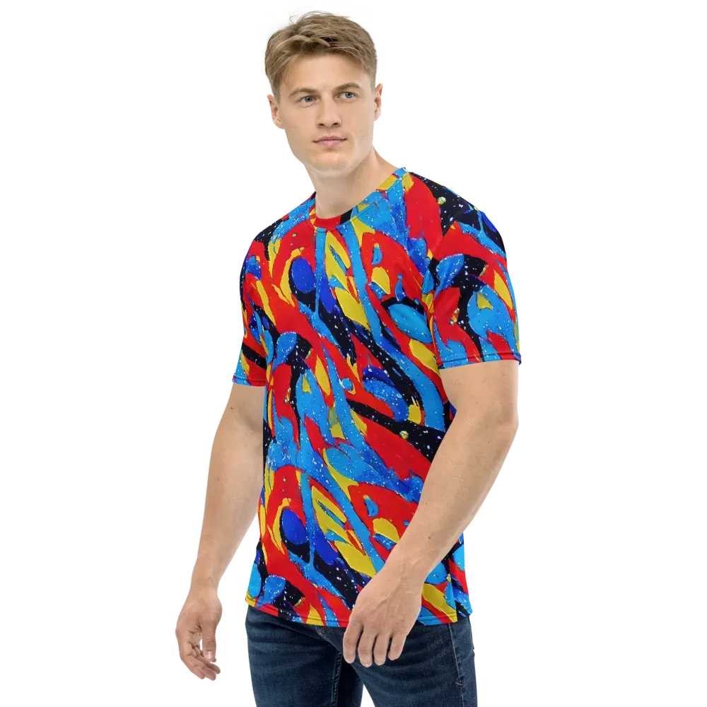 Primary Riot on Men's Crew Neck T-Shirt — Left