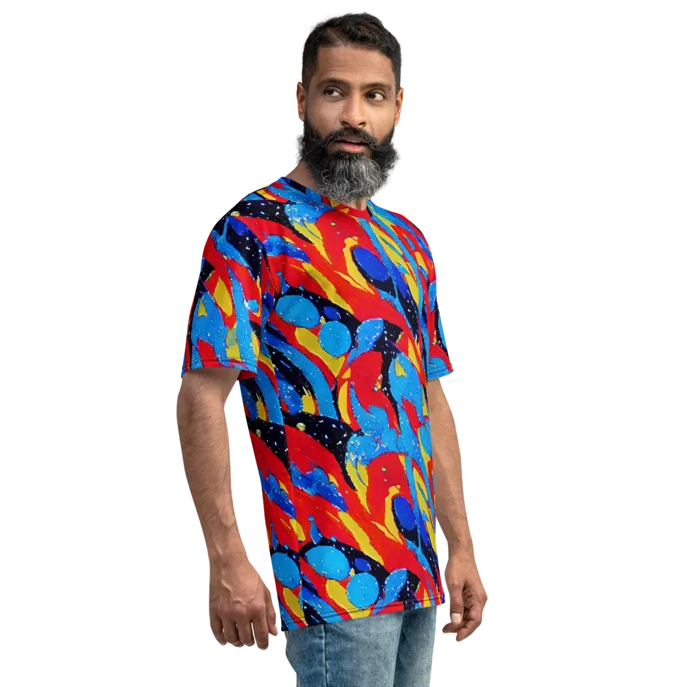 Primary Riot on Men's Crew Neck T-Shirt — Right