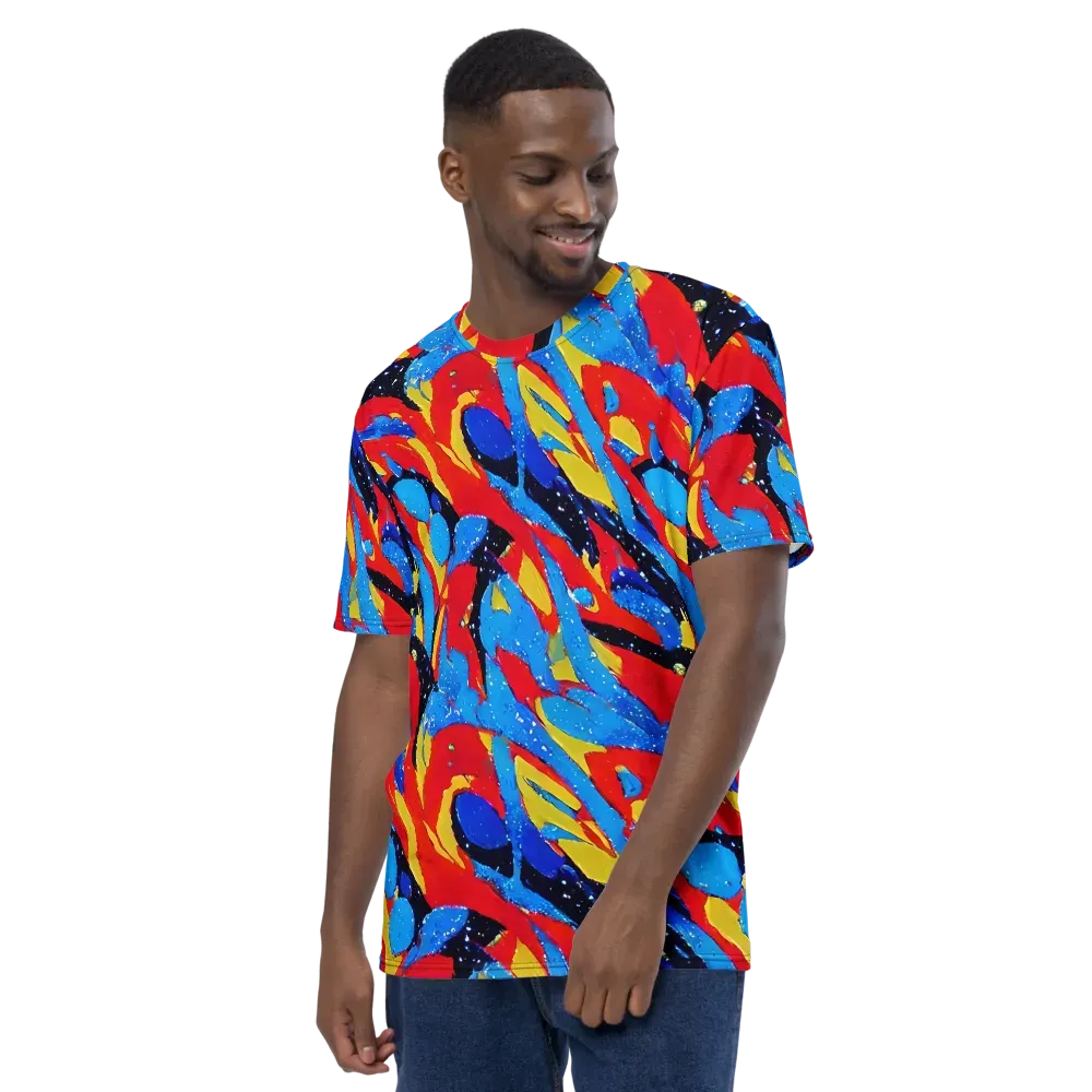 Primary Riot on Men's Crew Neck T-Shirt — Left