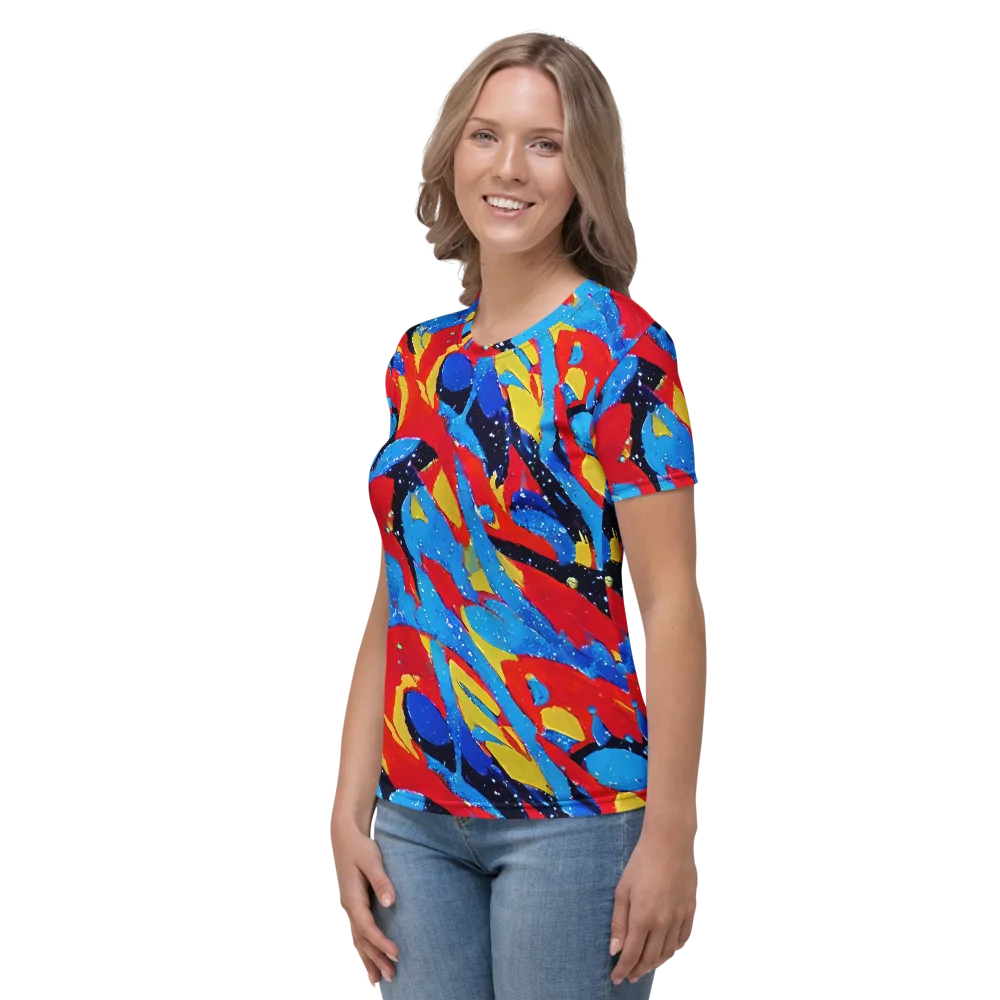 Primary Riot on Women's Crew Neck T-Shirt — Left