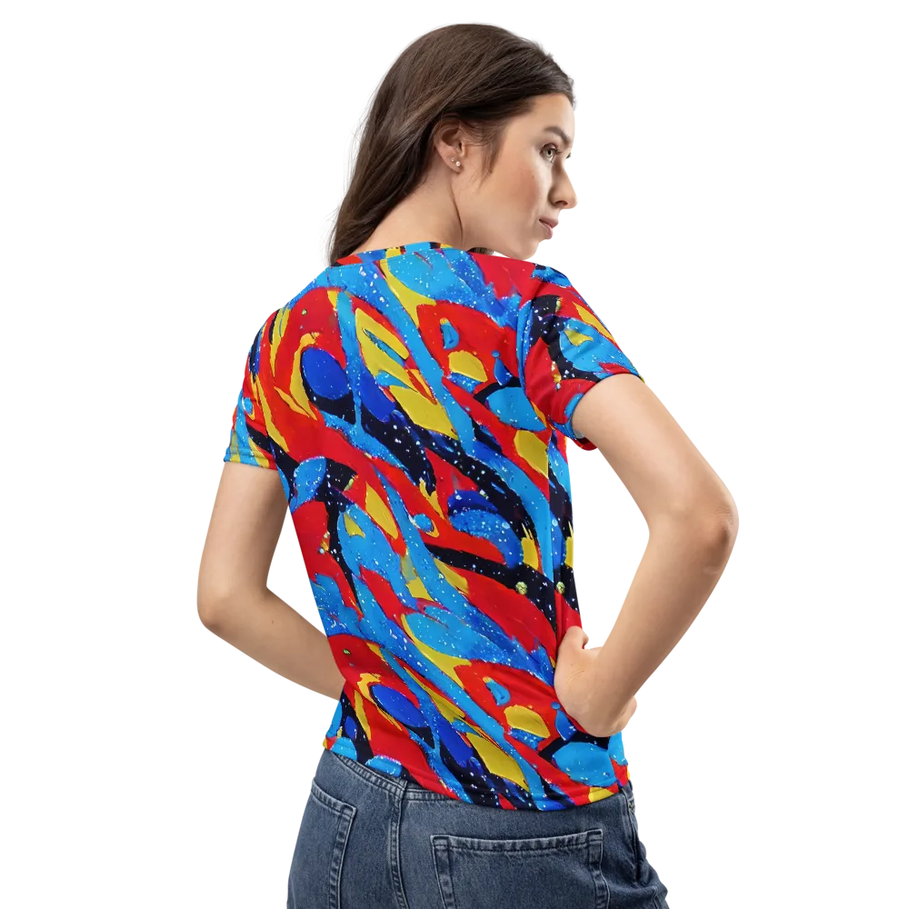 Primary Riot on Women's Crew Neck T-Shirt — Back