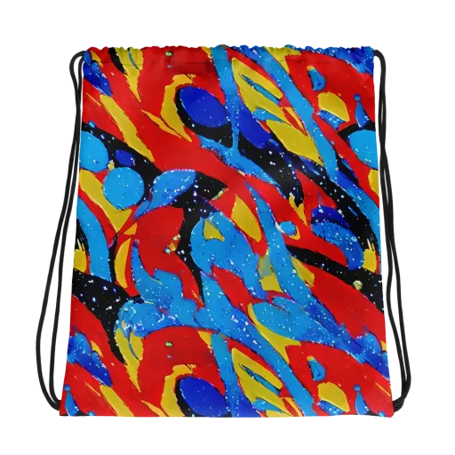 Primary Riot on a Drawstring Bag
