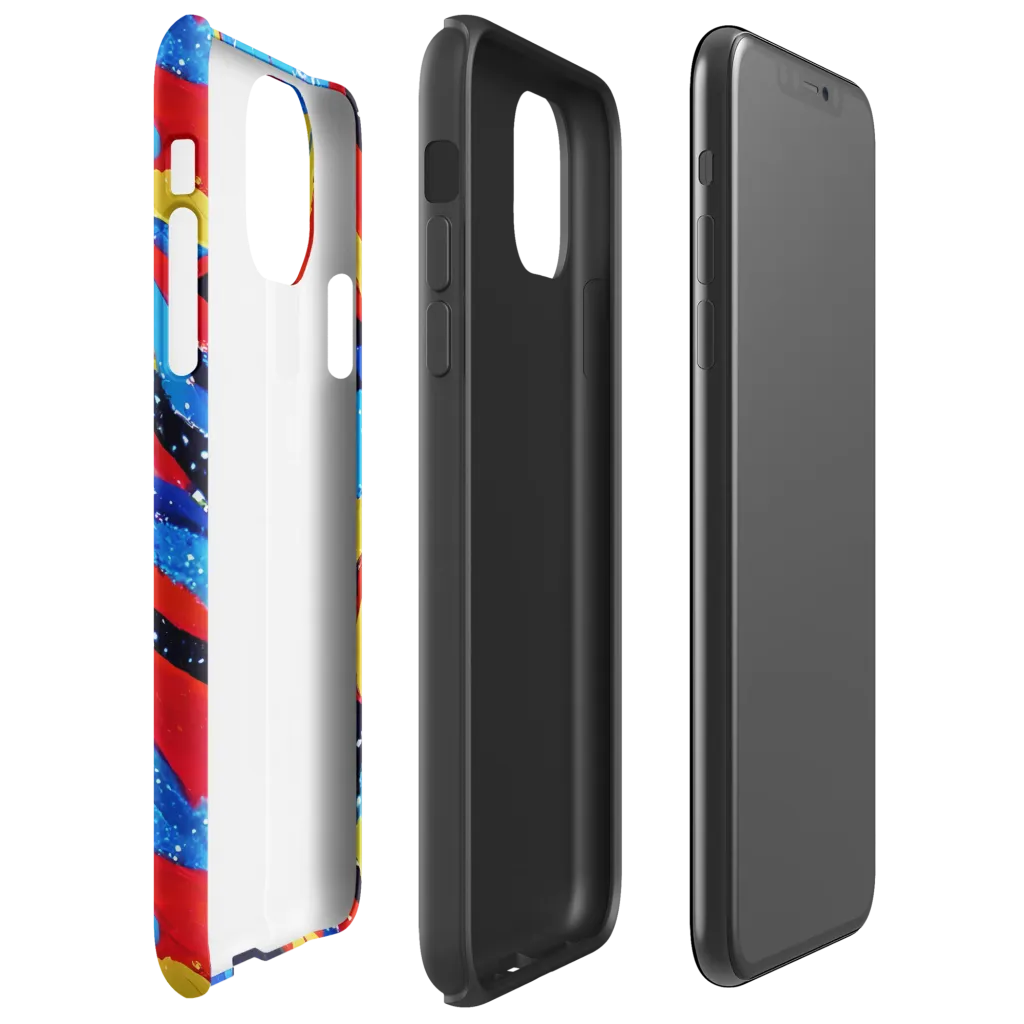 Primary Riot on Tough Case for iPhone® — Right
