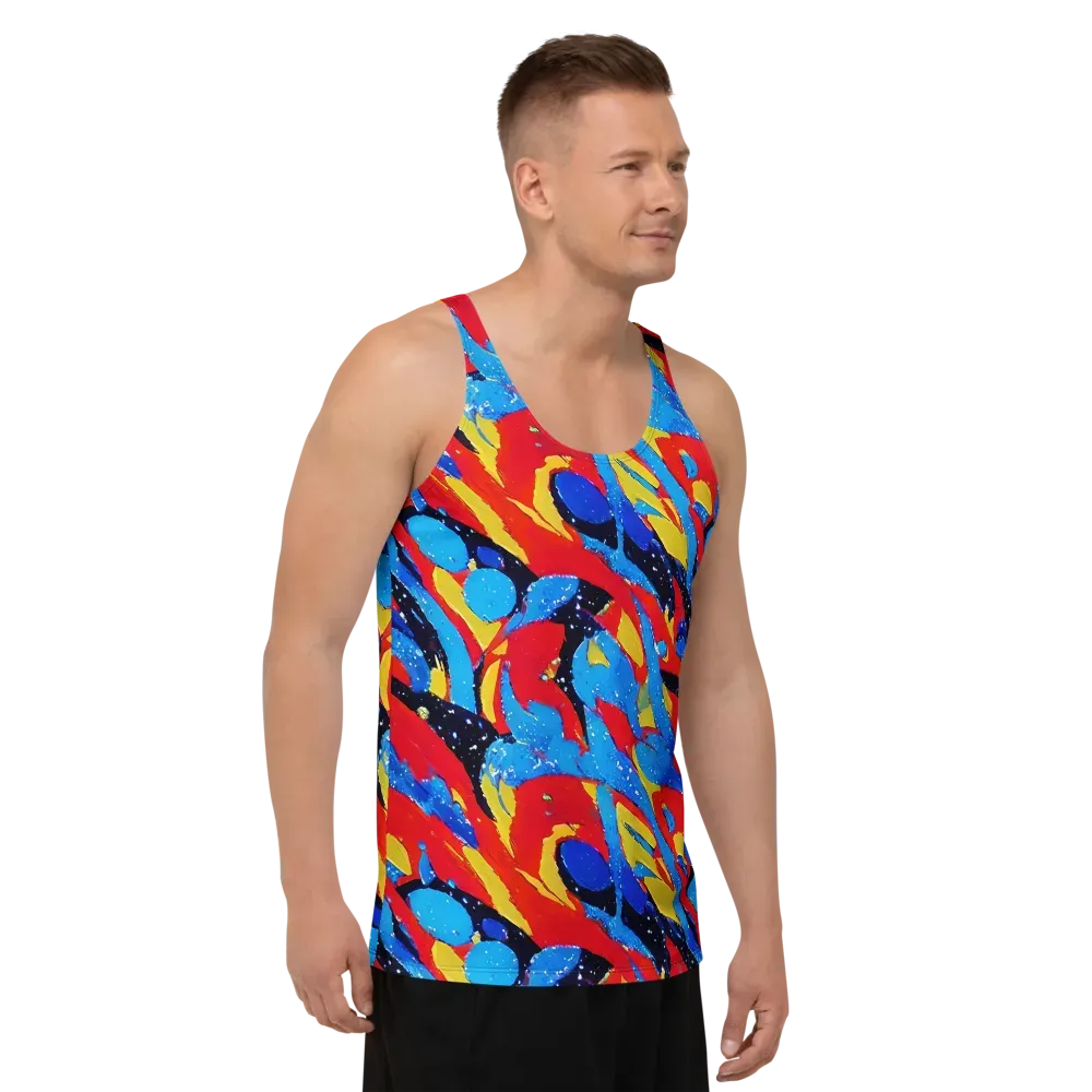 Primary Riot on Men's Tank Top — Right Front