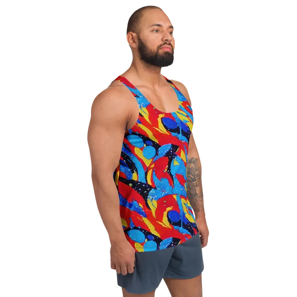 Primary Riot on Men's Tank Top — Right Front