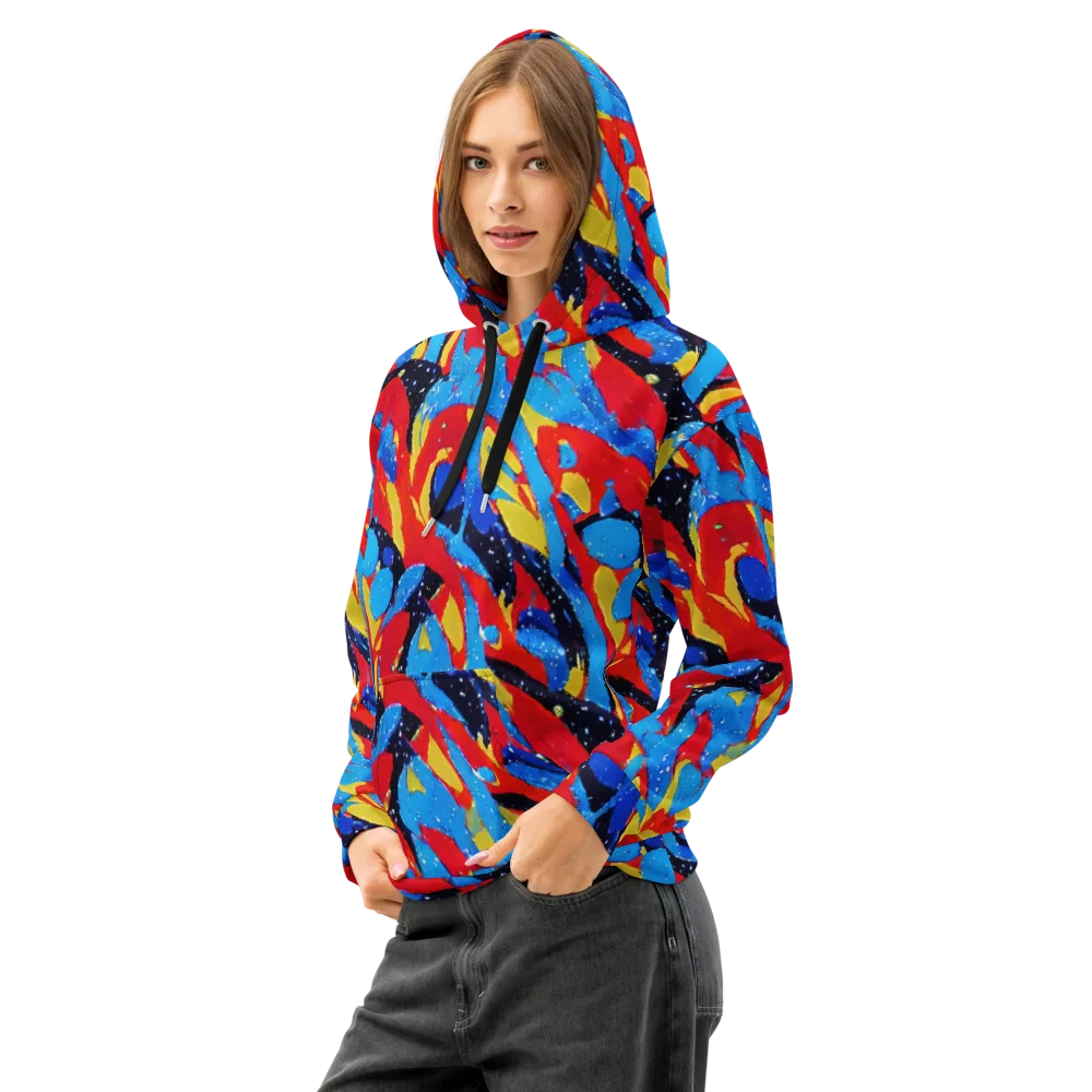 Primary Riot on Cotton Hoodie — Left Front