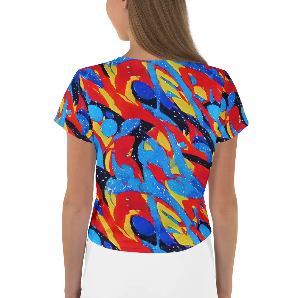 Primary Riot on Crop Tee — Back