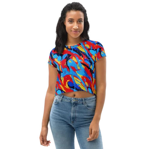 Primary Riot on a Crop Tee