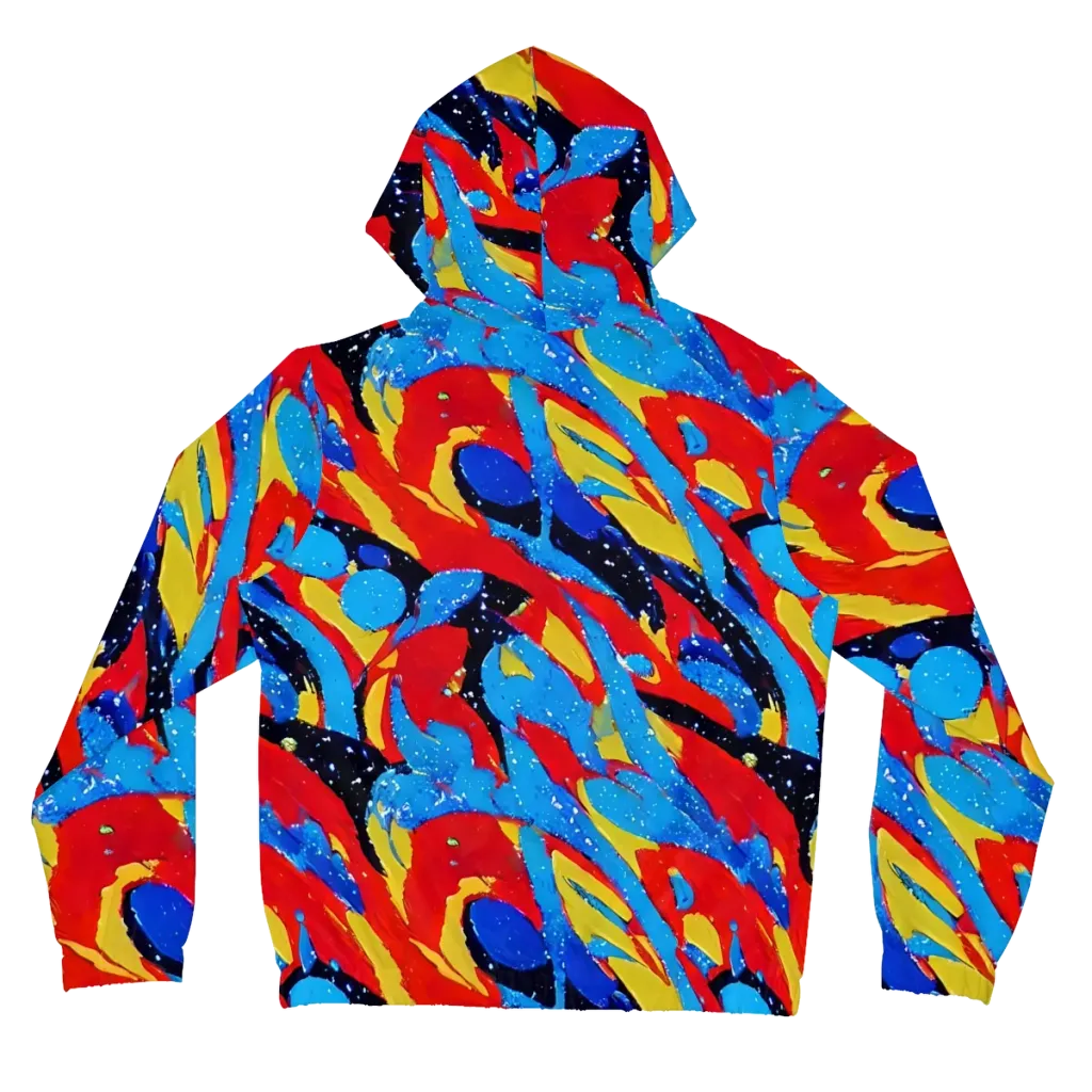 Primary Riot on Women's Full-Zip Hoodie — Back