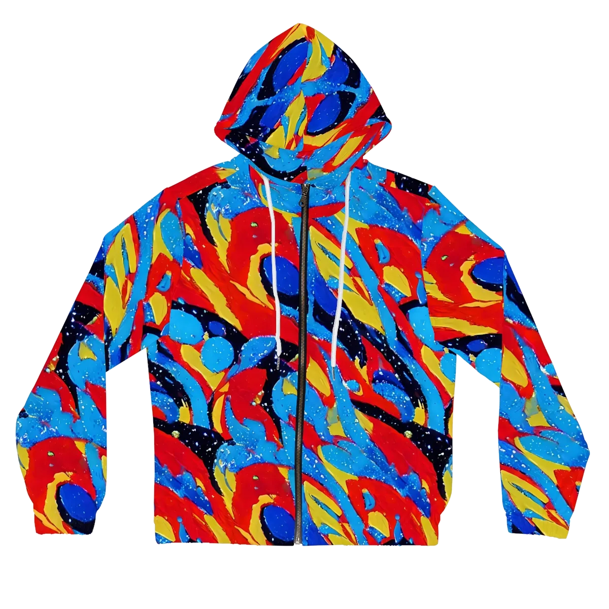 Primary Riot on Women's Full-Zip Hoodie — Front
