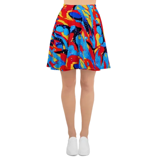 Primary Riot on a Skater Skirt
