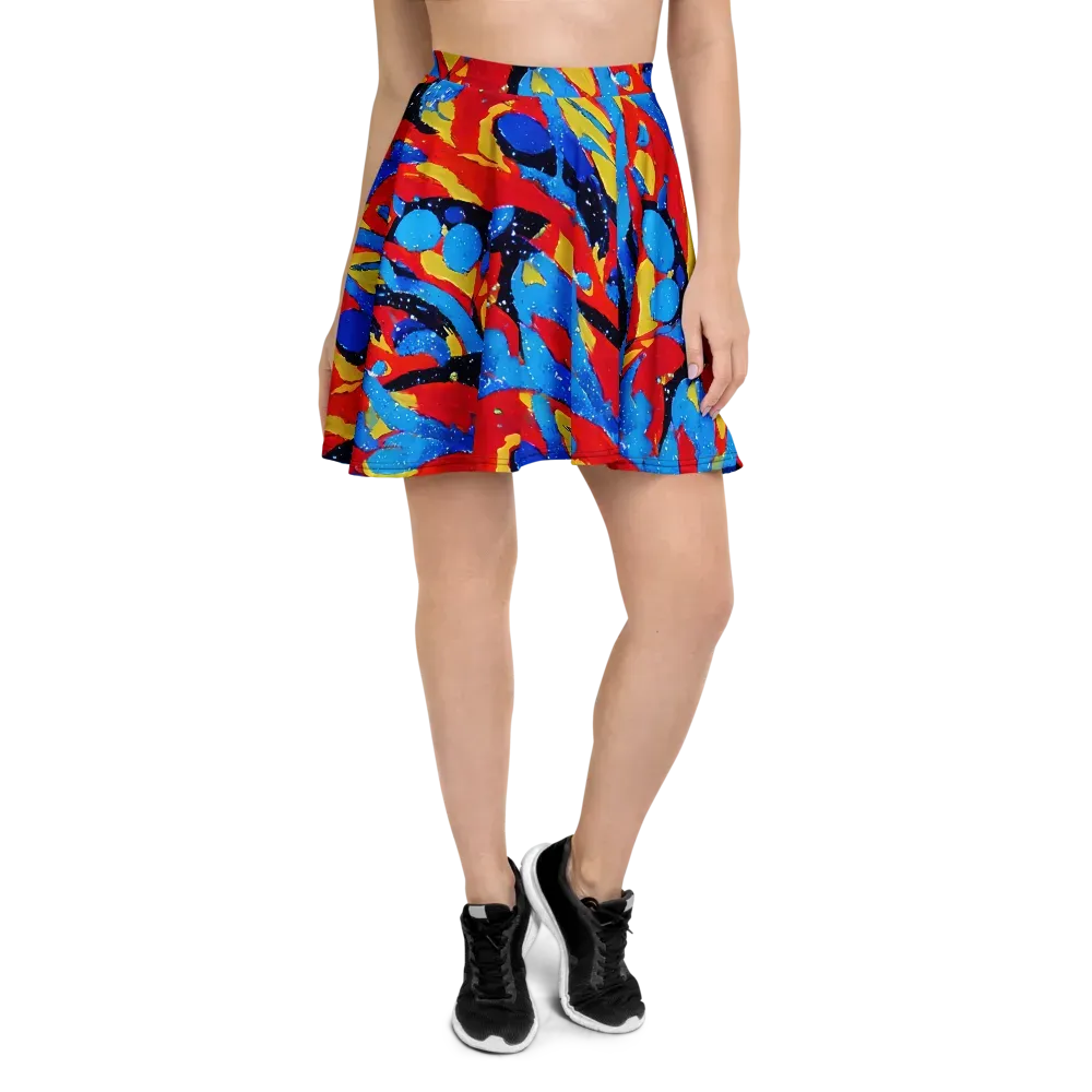 Primary Riot on Skater Skirt — Front