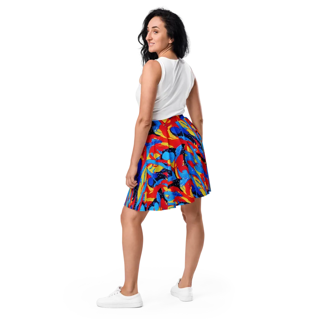 Primary Riot on Skater Skirt — Back
