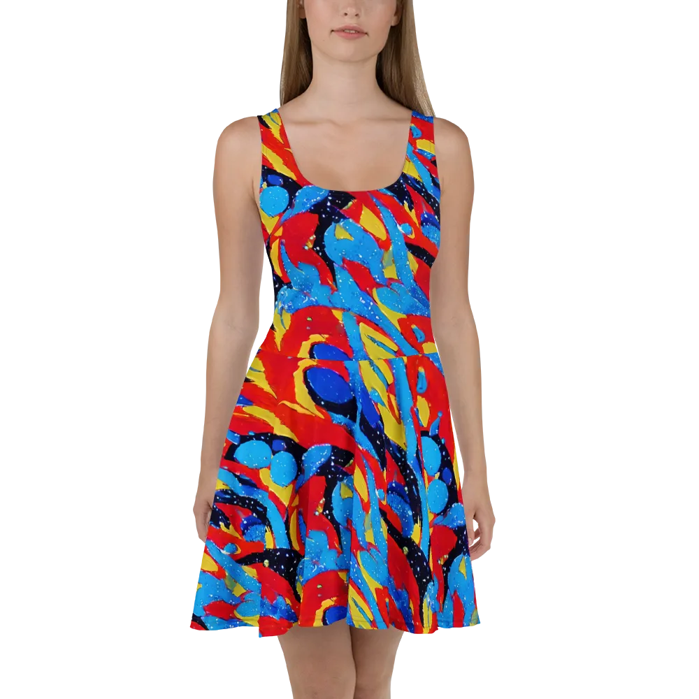 Primary Riot on Skater Dress — Front