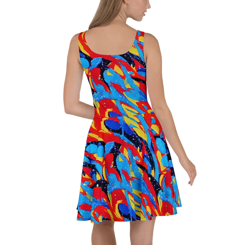 Primary Riot on Skater Dress — Back
