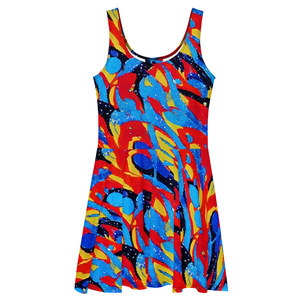 Primary Riot on Skater Dress — Front