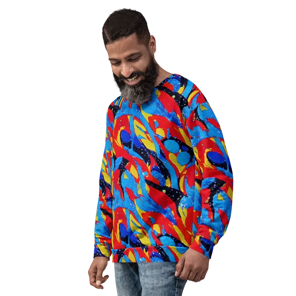 Primary Riot on Sweatshirt — Left Front