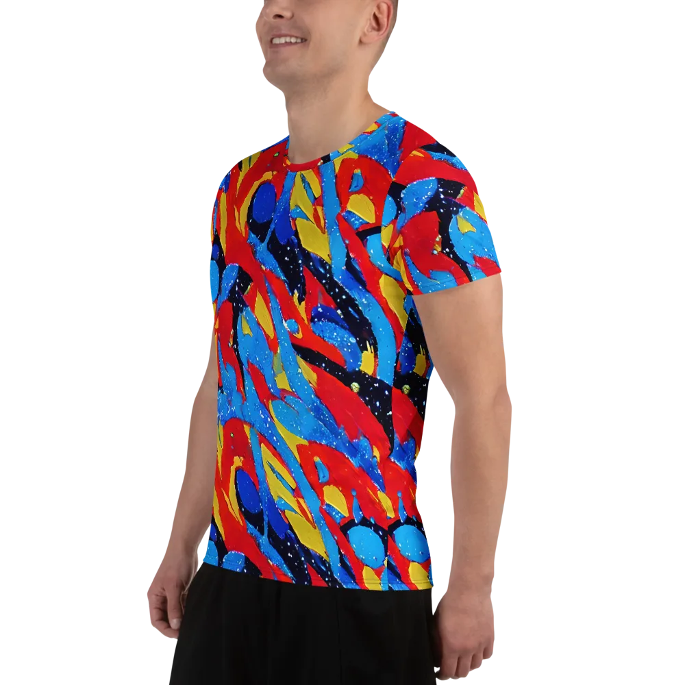 Primary Riot on Men's Athletic T-Shirt — Left