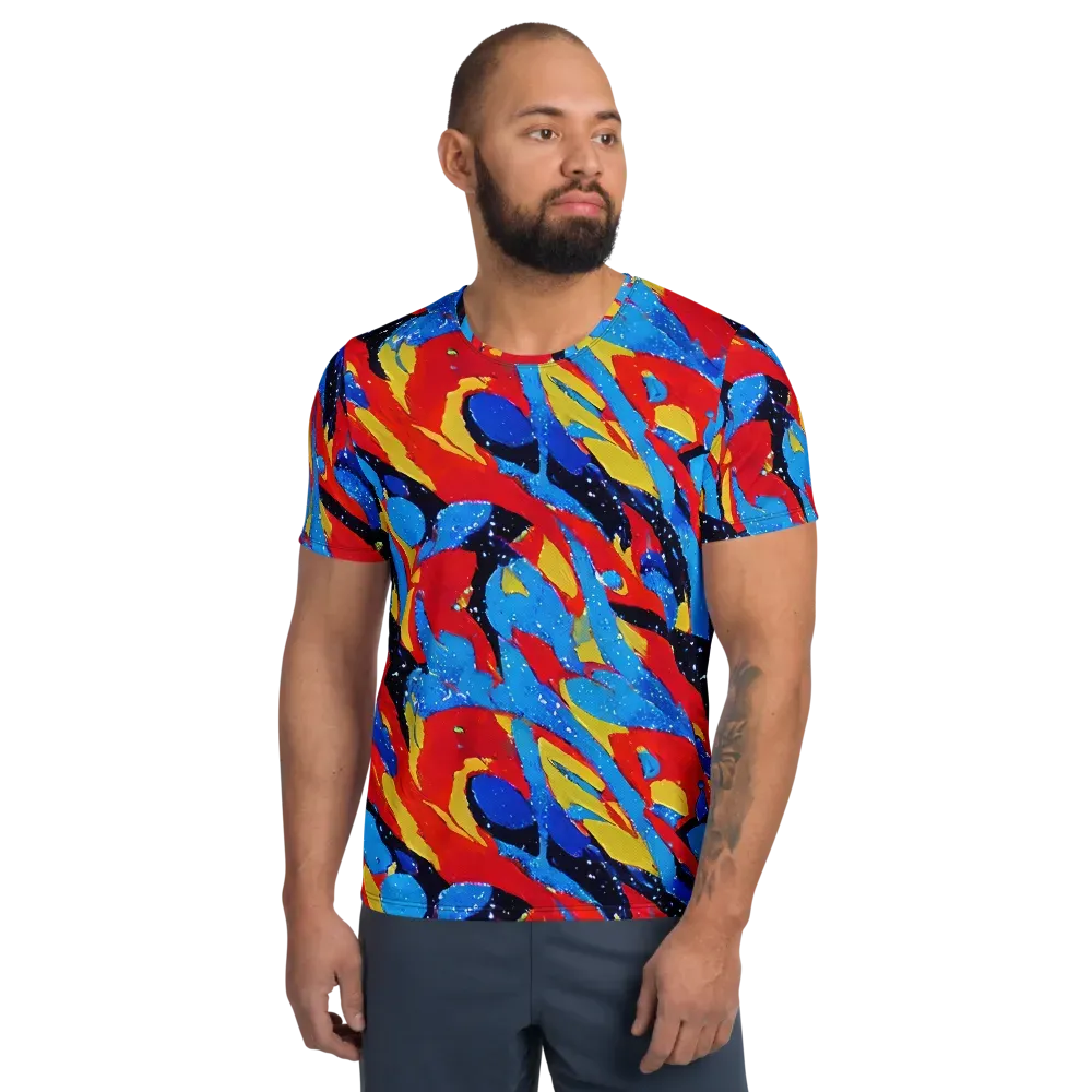 Primary Riot on Men's Athletic T-Shirt — Front