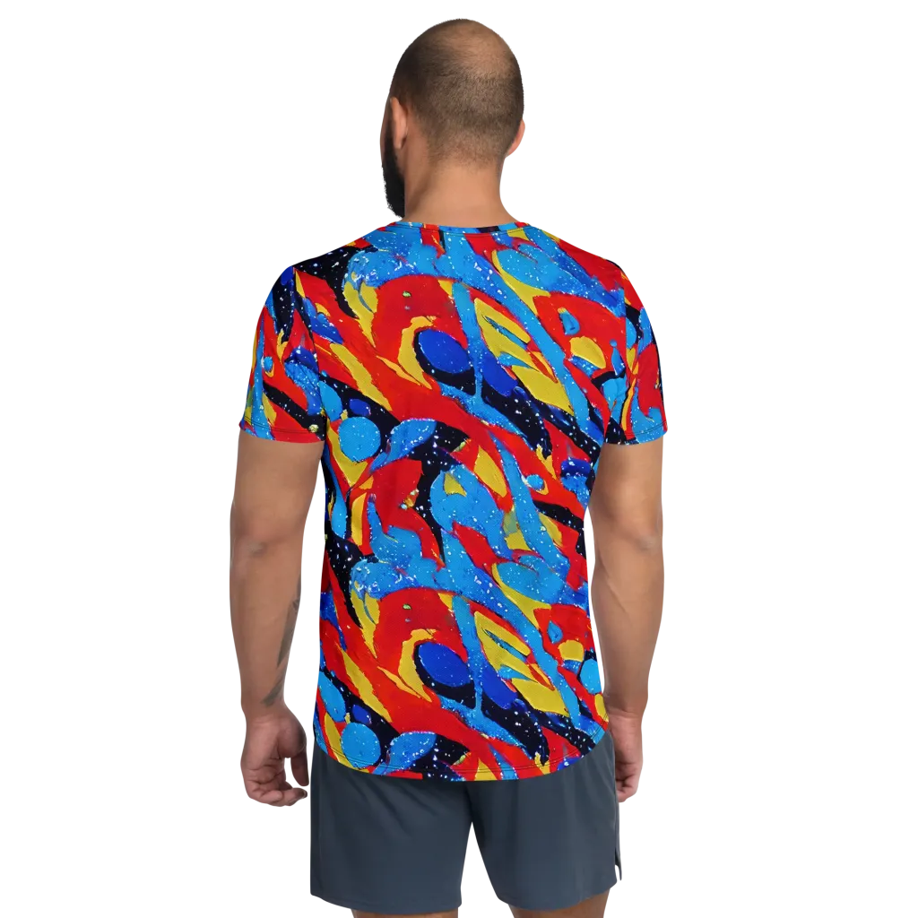 Primary Riot on Men's Athletic T-Shirt — Back