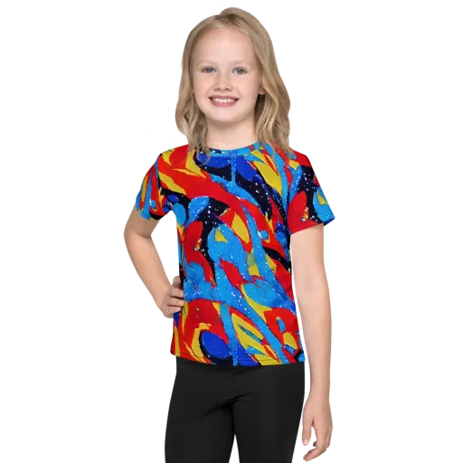 Primary Riot on a Kids Crew Neck T-Shirt