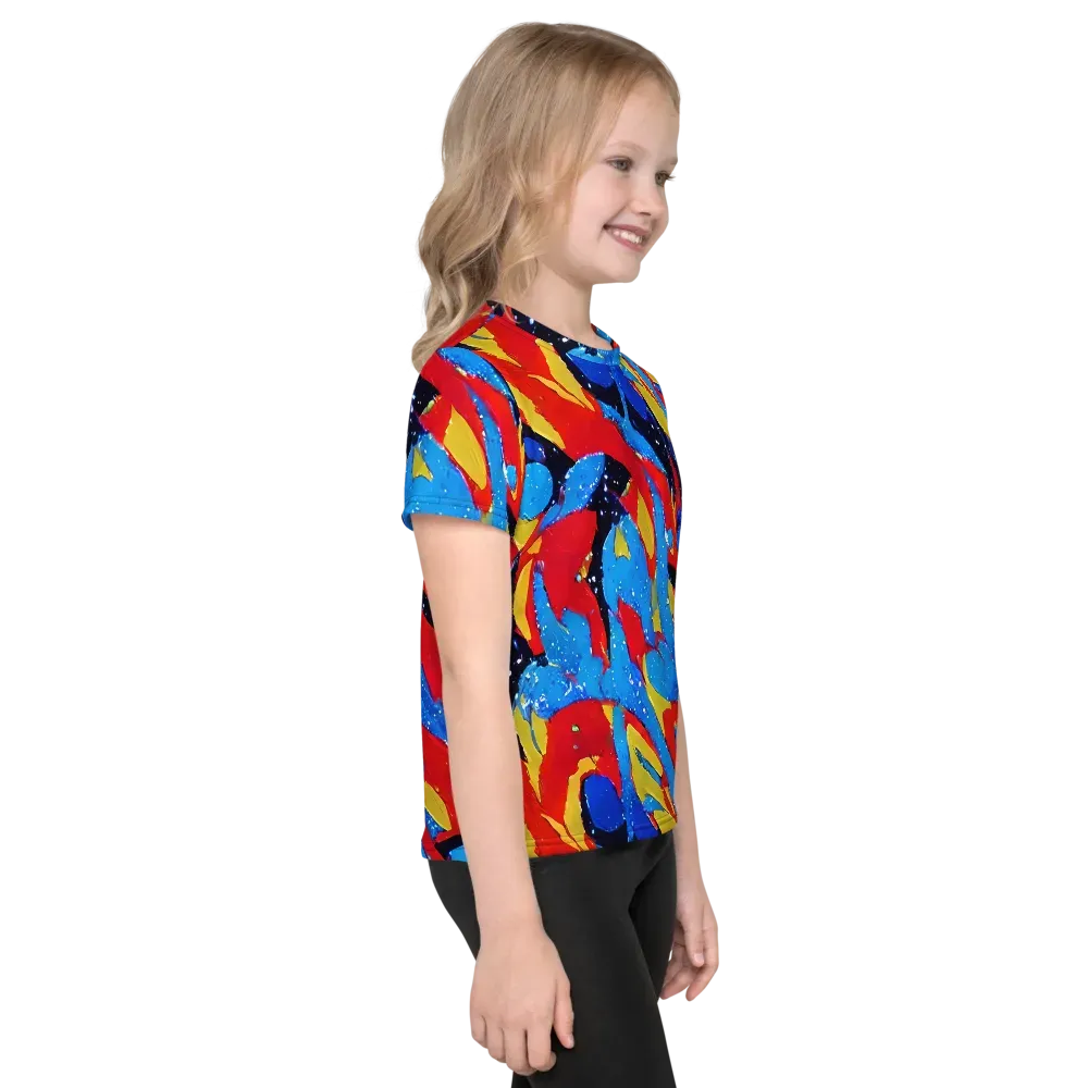 Primary Riot on Kids Crew Neck T-Shirt — Right