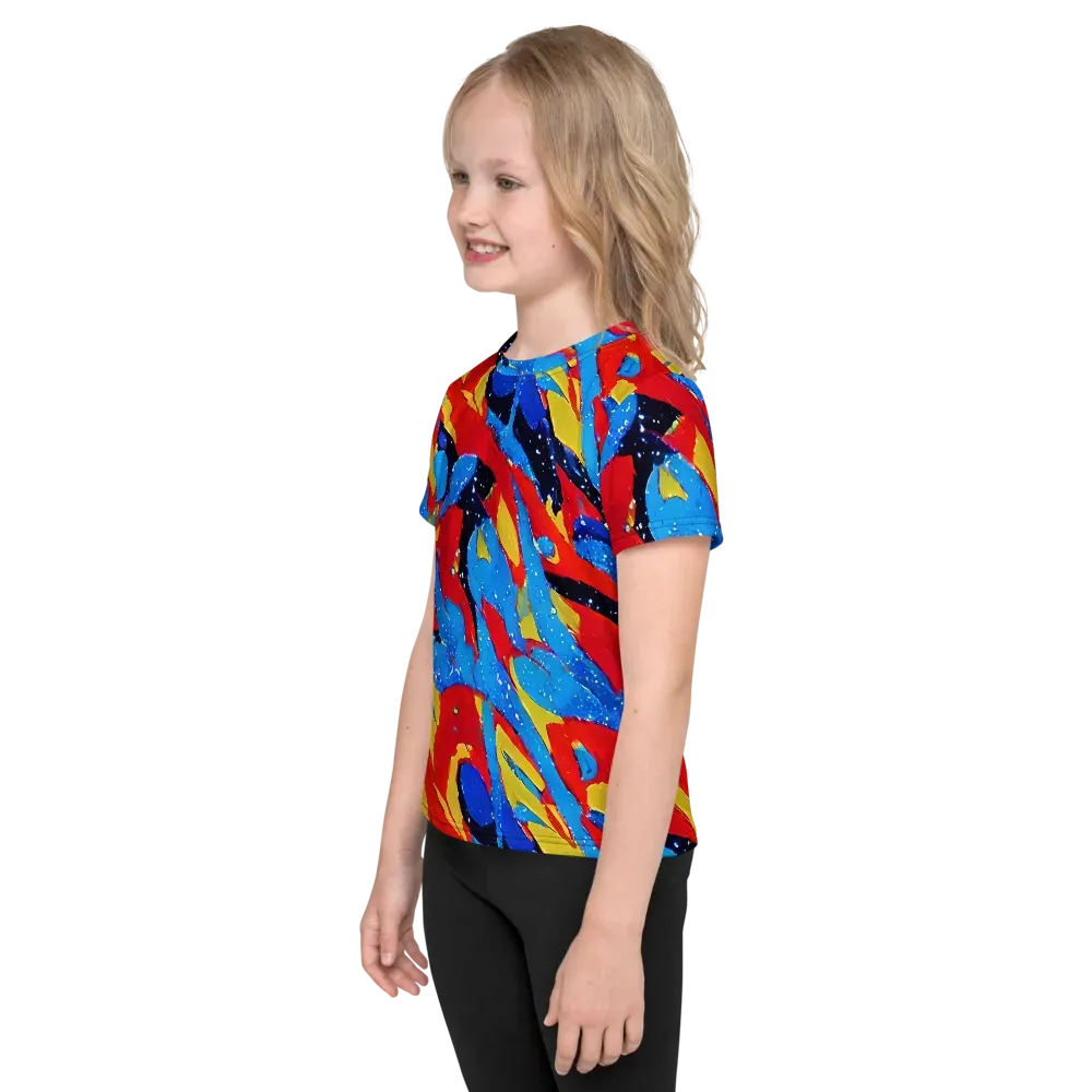 Primary Riot on Kids Crew Neck T-Shirt — Left