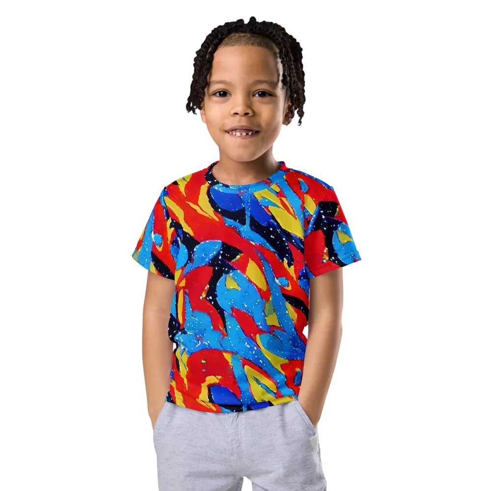Primary Riot on Kids Crew Neck T-Shirt — Front