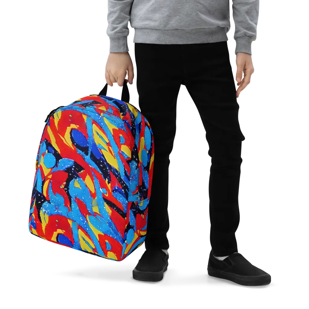 Primary Riot on Minimalist Backpack — Zoomed-in