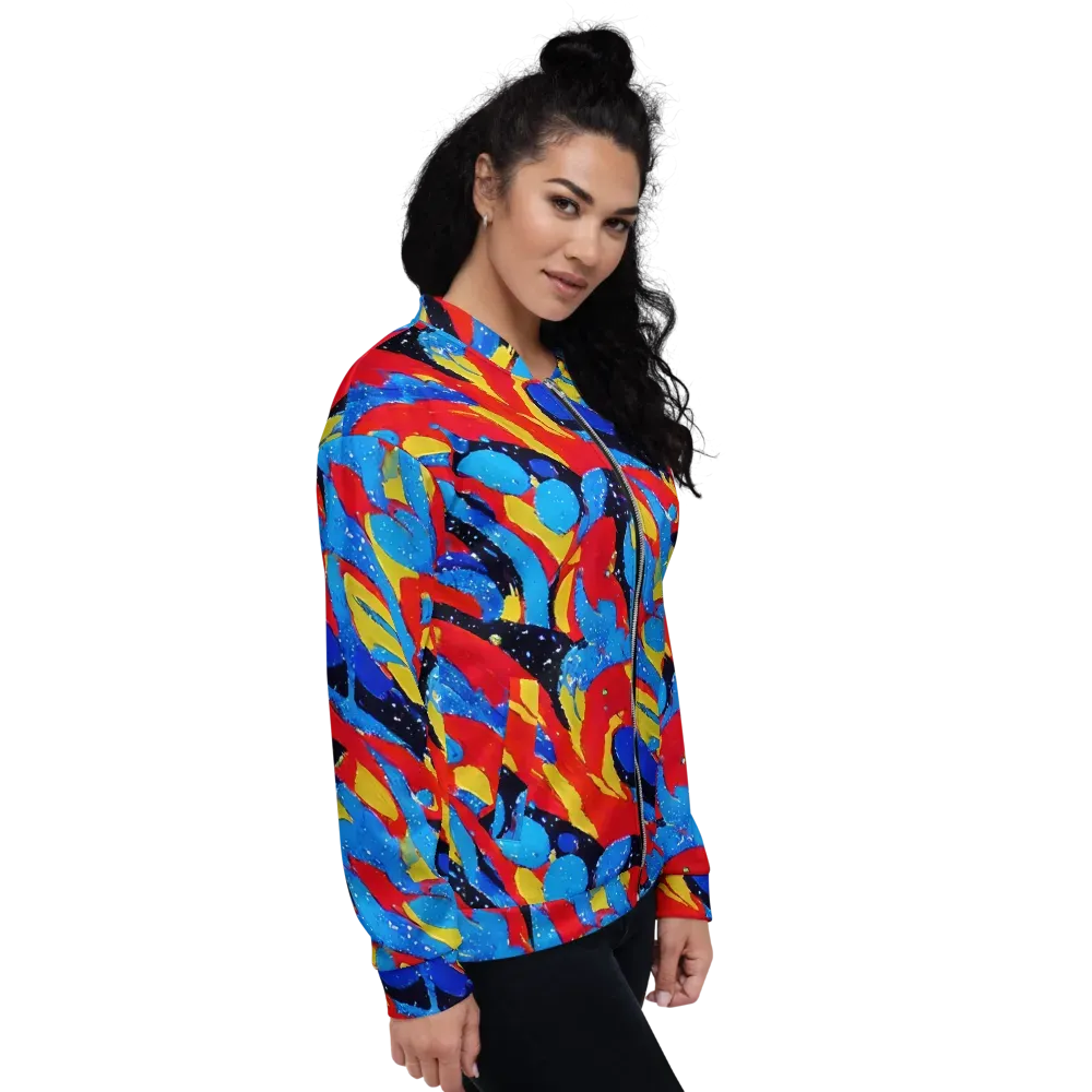 Primary Riot on Bomber Jacket — Right