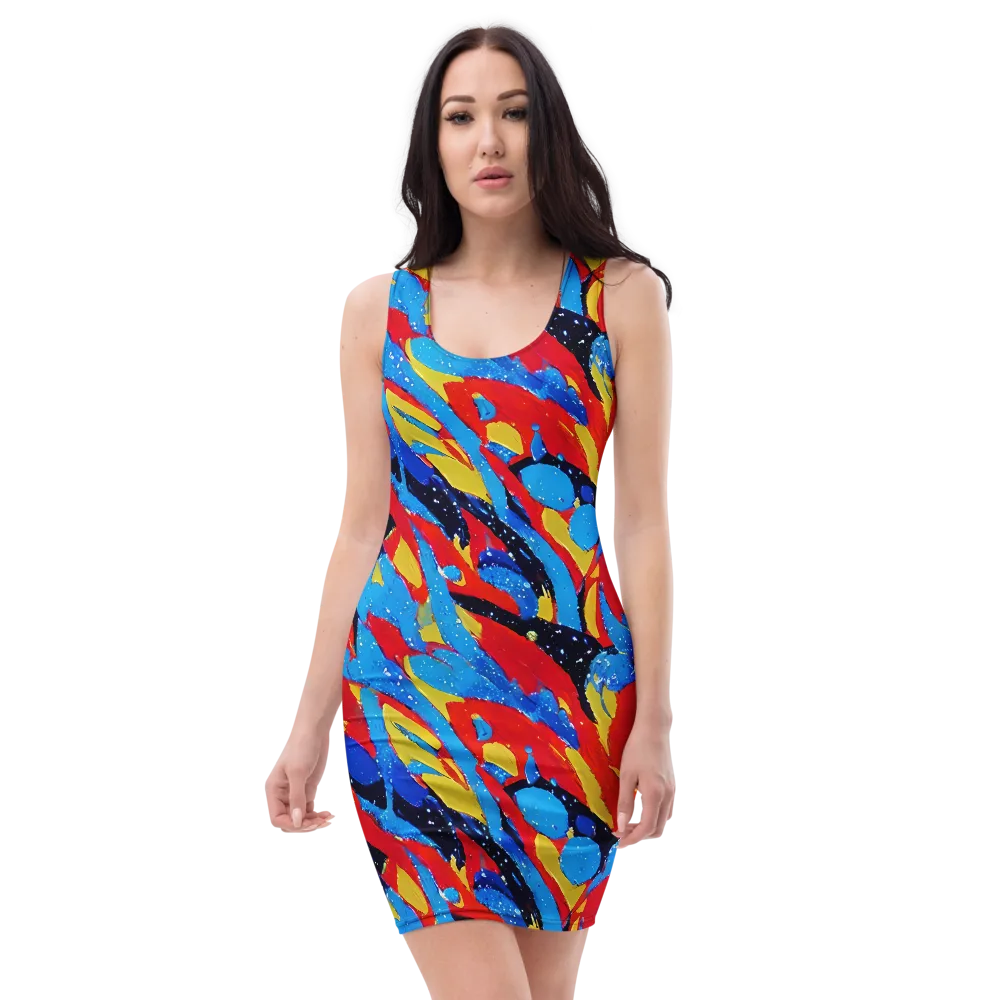 Primary Riot on Bodycon Dress — Front