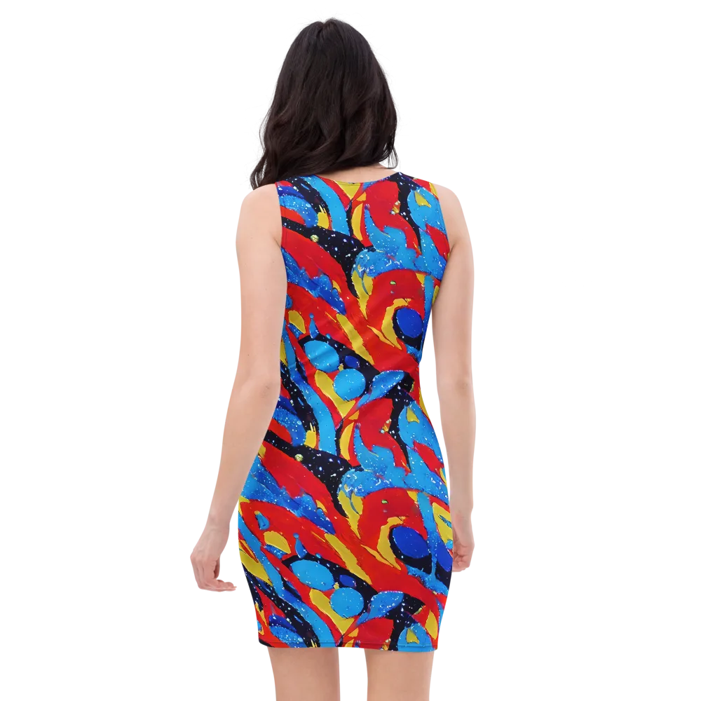 Primary Riot on Bodycon Dress — Back