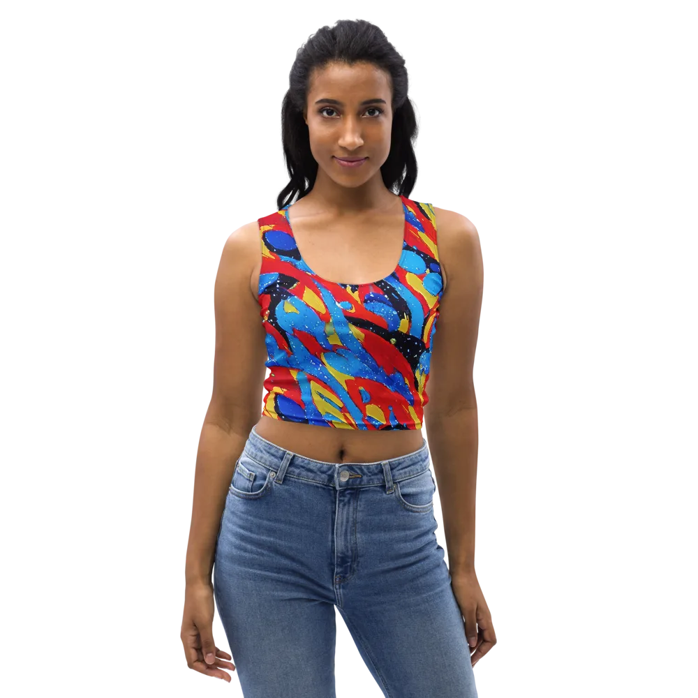 Primary Riot on Crop Top — Front