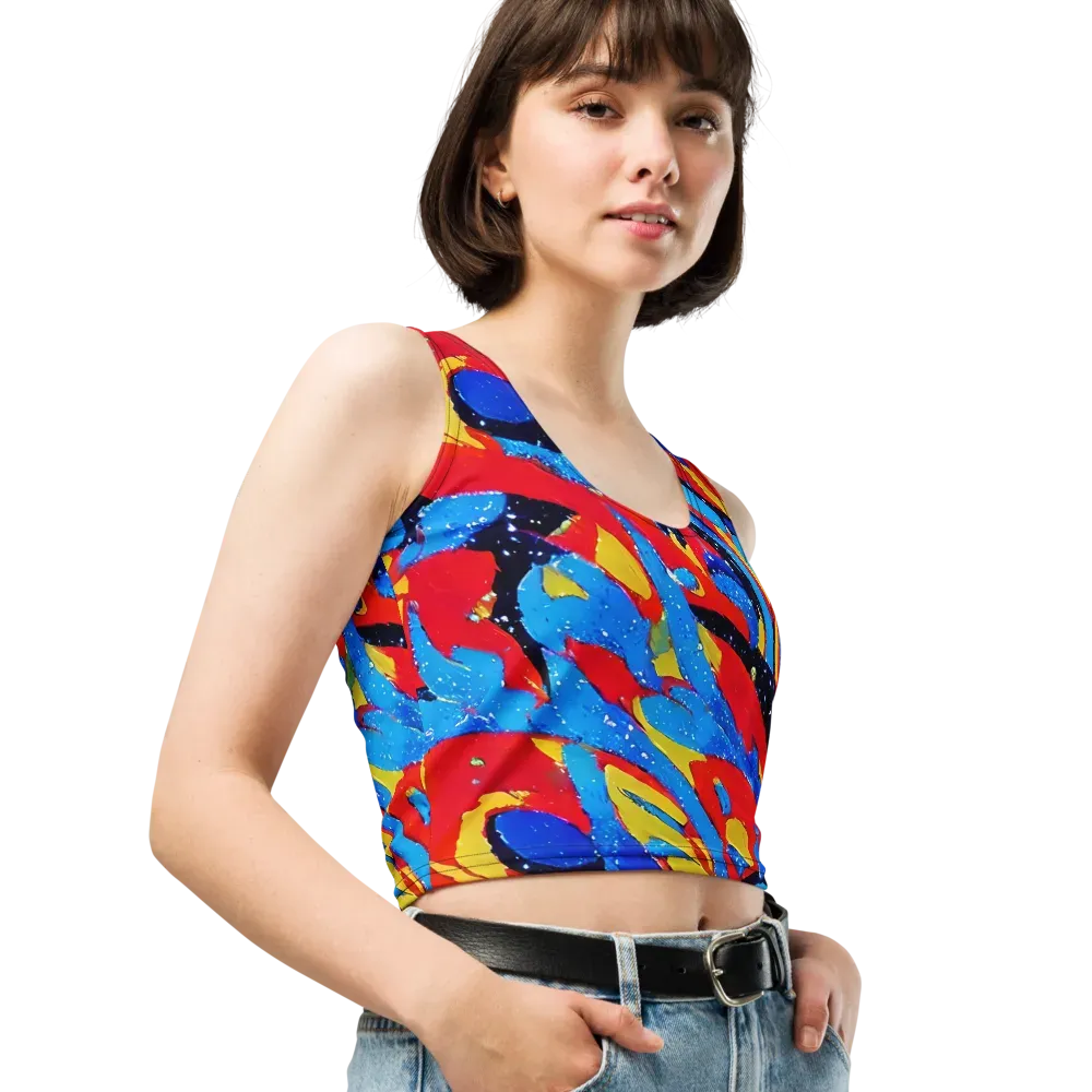 Primary Riot on Crop Top — Right Front