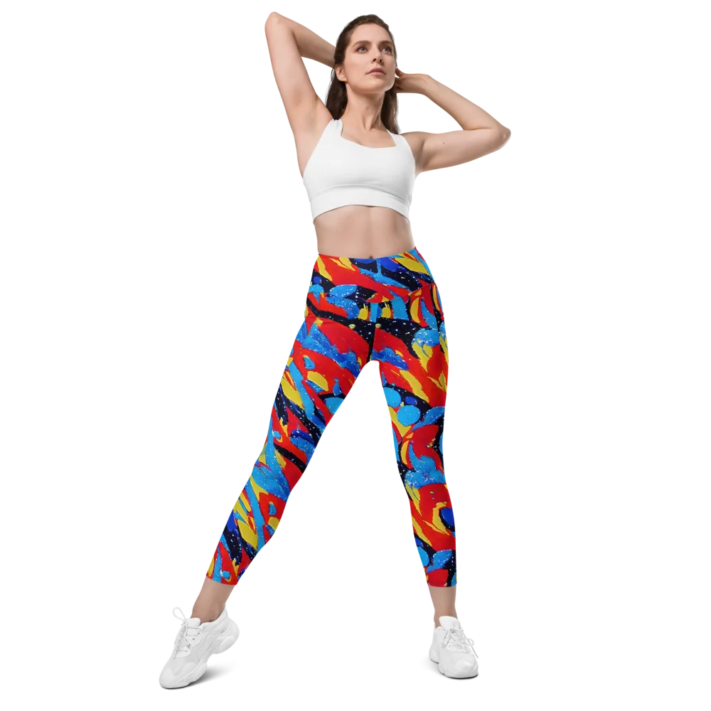 Primary Riot on Leggings with Pockets — Front