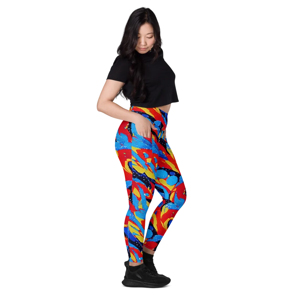 Primary Riot on Leggings with Pockets — Right