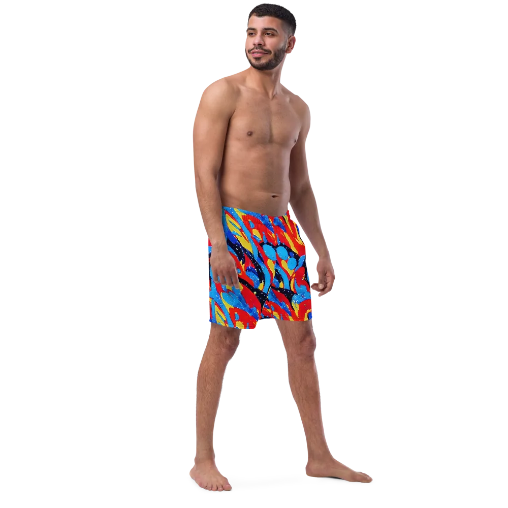 Primary Riot on Swim Trunks — Right Front