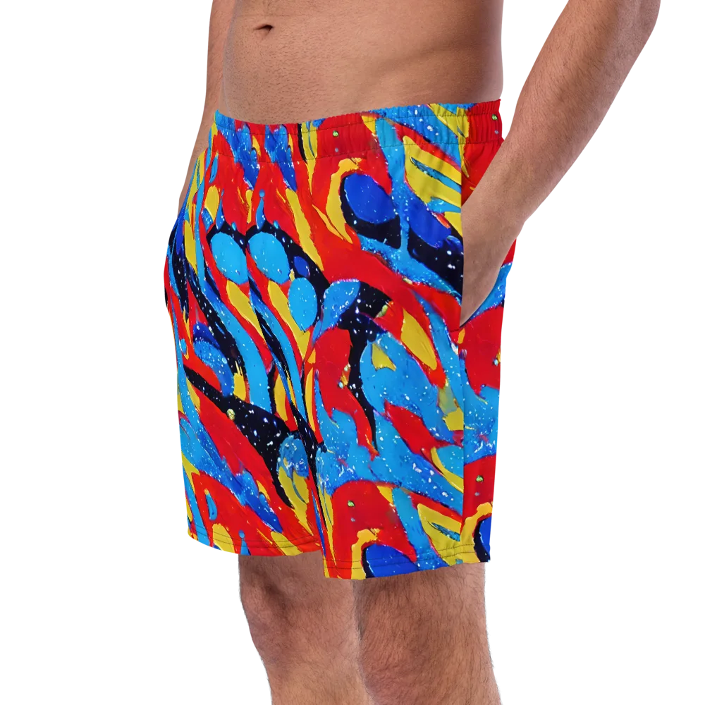 Primary Riot on Swim Trunks — Left Front