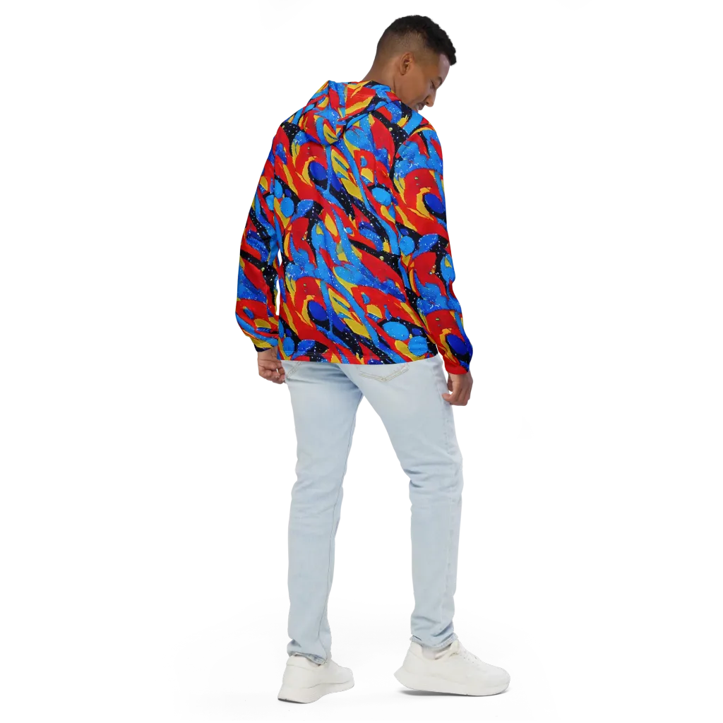 Primary Riot on Men's Windbreaker — Back
