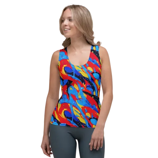 Primary Riot on a Women's Tank Top
