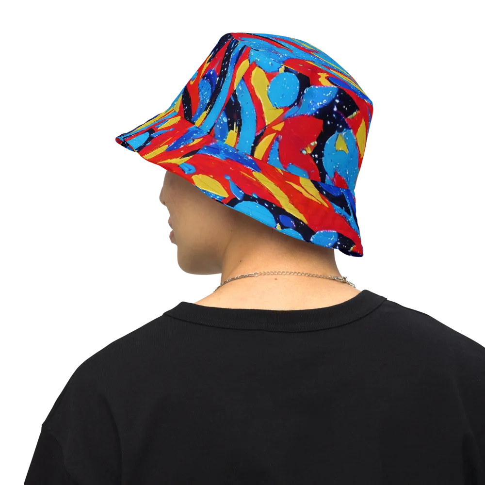 Primary Riot on Reversible Bucket Hat — Back Inside