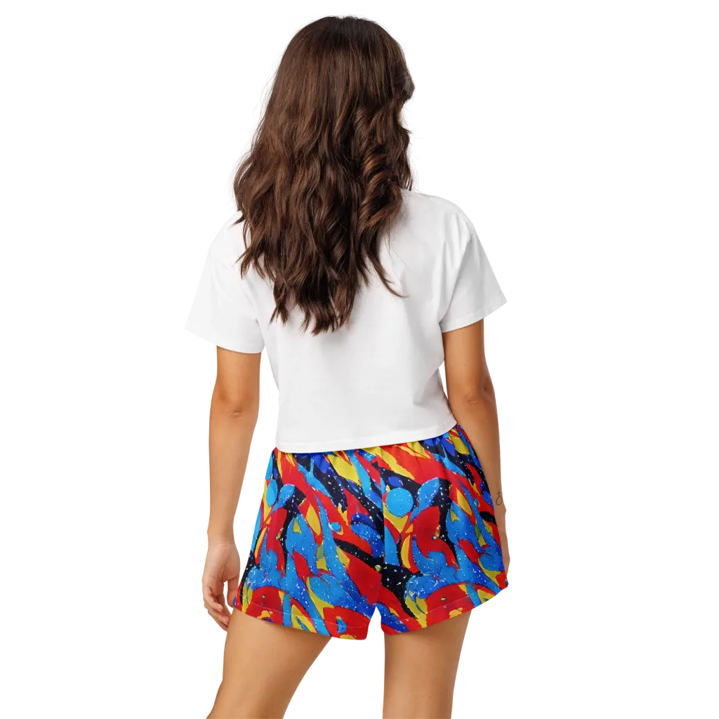 Primary Riot on Women's Pajama Shorts — Back