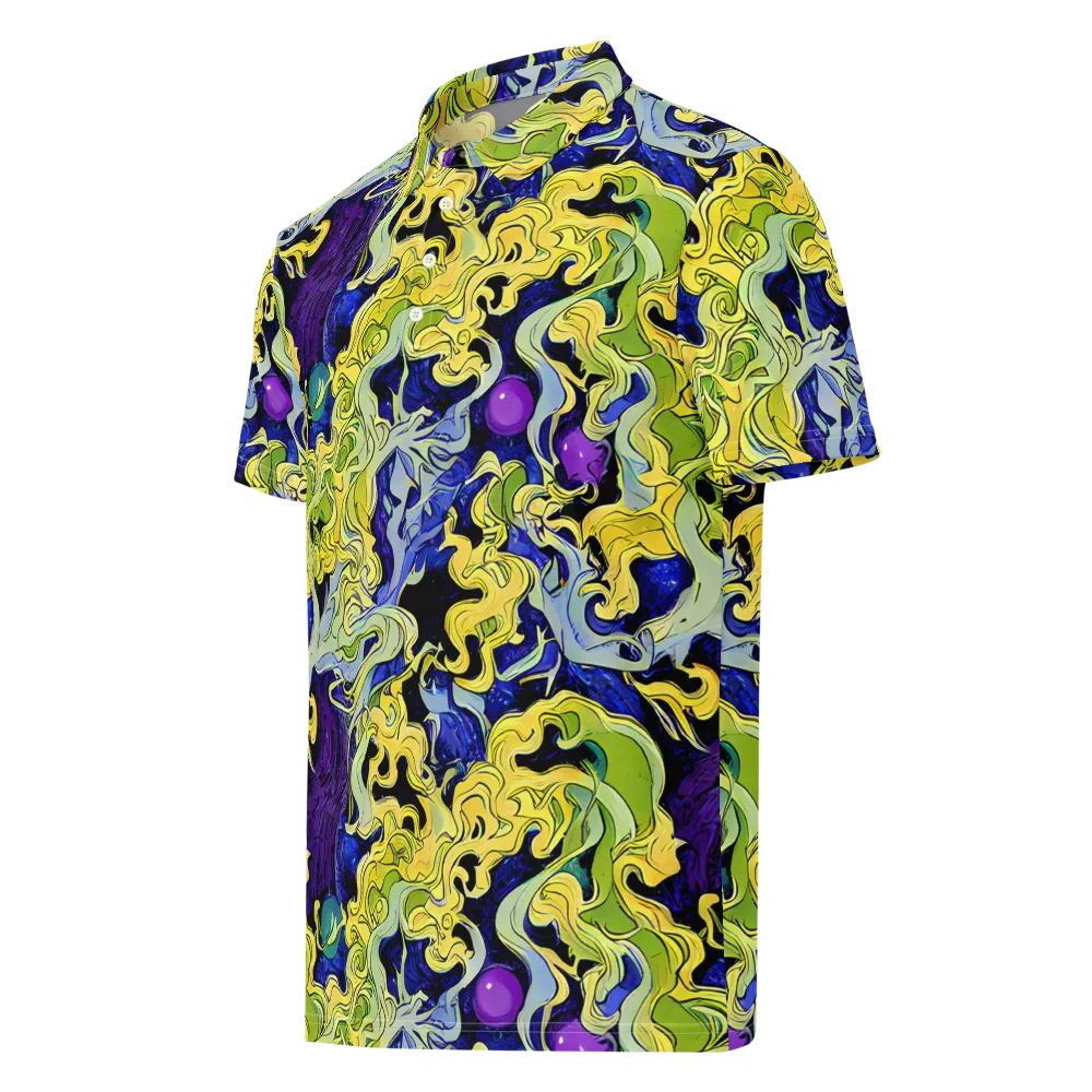 Lemon Riot on Men's Slim Fit Polo Shirt — Left Front