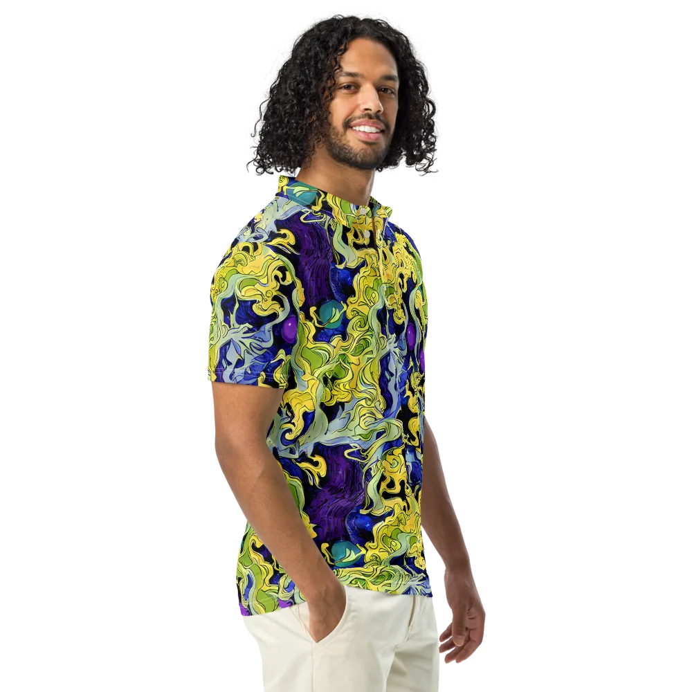 Lemon Riot on Men's Slim Fit Polo Shirt — Right Front