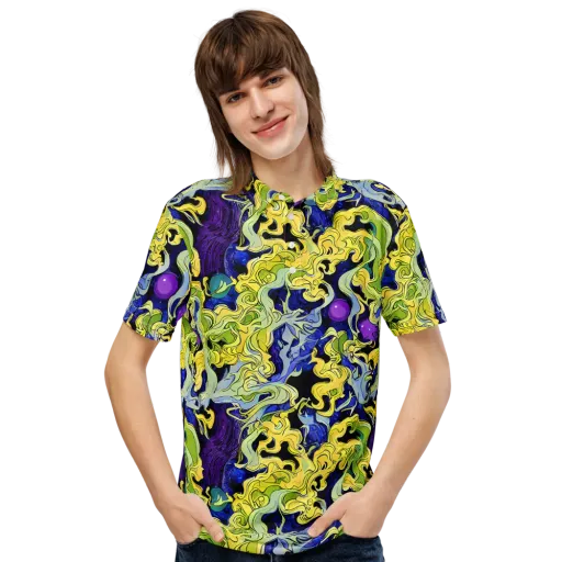 Lemon Riot on a Men's Slim Fit Polo Shirt