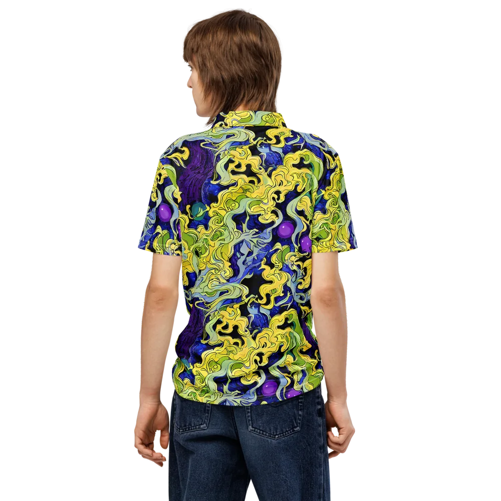 Lemon Riot on Men's Slim Fit Polo Shirt — Back