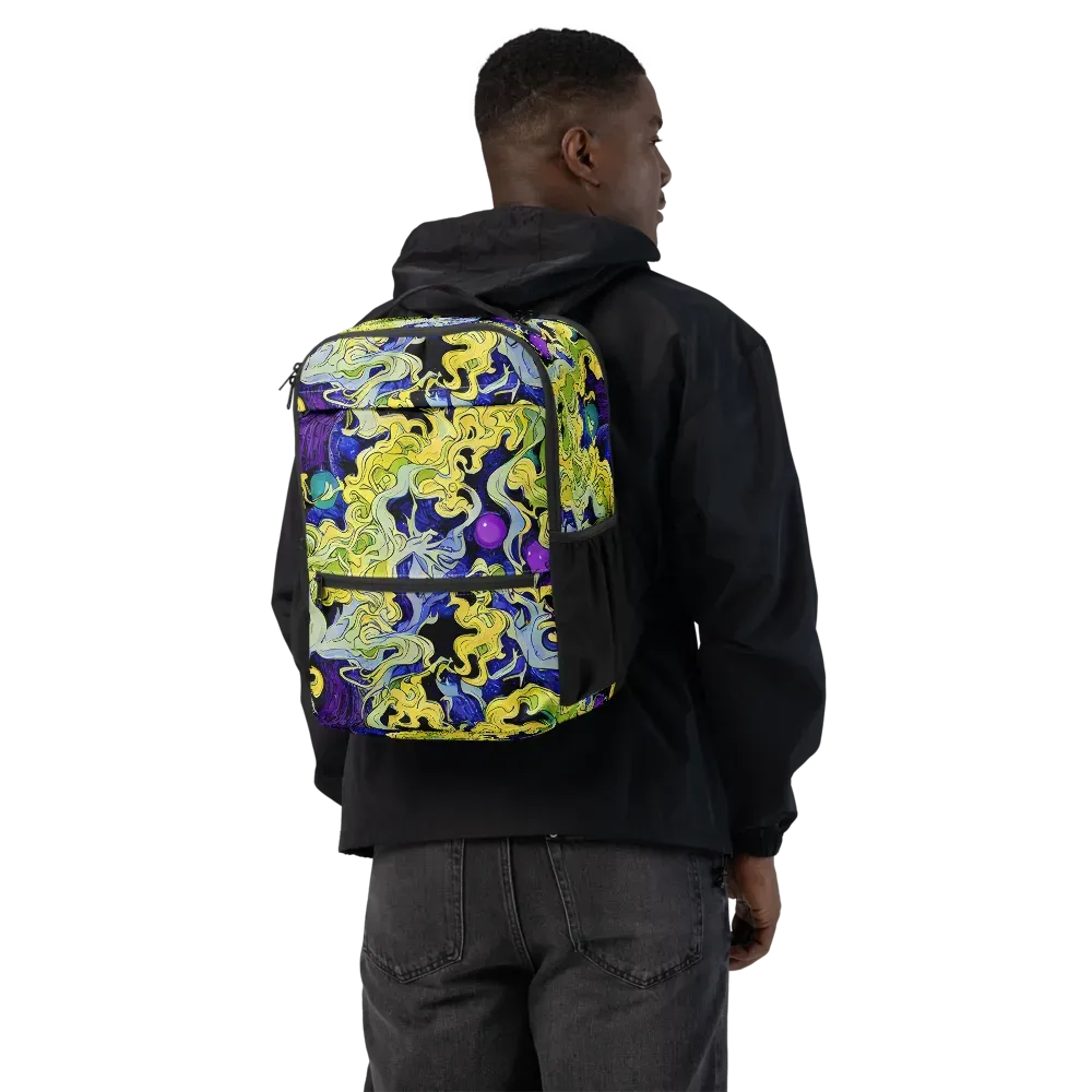 Lemon Riot on Utility Backpack — Back