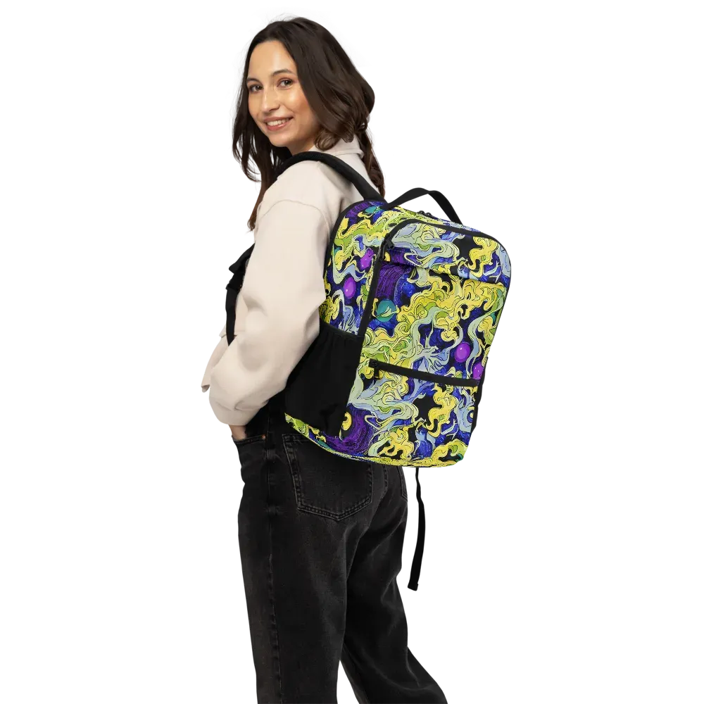 Lemon Riot on Utility Backpack — Back